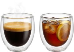 MagicHome Lungo kávé-/teáscsésze, dupla falú hőszigetelt, 170 ml, 2 db-os csomag