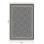 Teppich, schwarz-weißes Muster, 80x150, MOTIV