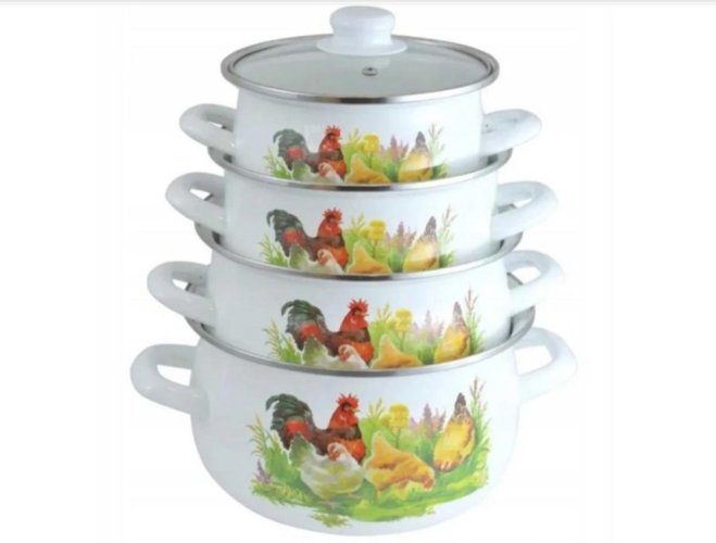 Edénykészlet 8d CHICKEN FAMILY zománc