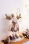 Božićni ukras MagicHome, Srna sob na tanjuru, 50 cm osvjetljenje/bljeskanje,