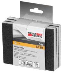 KONNER G120 Nabe, 125x100x10 mm, Bürste, bal. 3 Stück