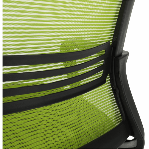 Krzesło biurowe, siatka zielony/tkanina czarny, APOLO