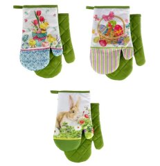 Mănuși de bucătărie, 2pcs/set cu magnet Easter