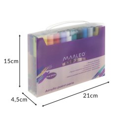Akrylové fixky - sada 24 ks Maaleo 25790