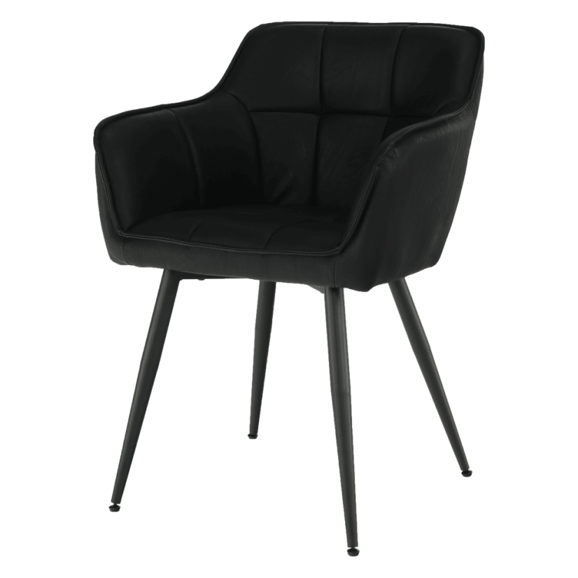 Design-Sessel, schwarz, TOPAZ