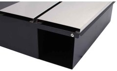 Briefkasten 37x10x37cm, rechteckiger Edelstahl, XL-TOOLS