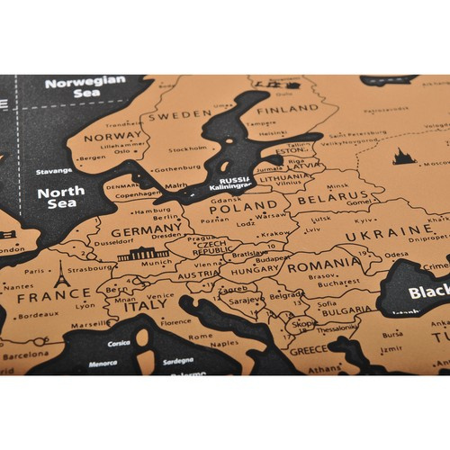 Karta svijeta - ogrebotina sa zastavama 23443 (akce)