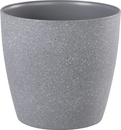 Strend Pro Stone Blumentopf, 28x26 cm, grau, Steineffekt