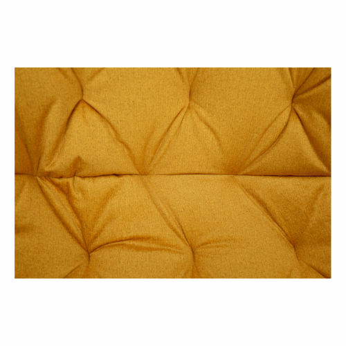 Fotoliu de design, material textil Velvet galben, FEDRIS