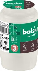 Bolsius utántöltő, 50 h, 57x94 mm, sable, fehér, olaj