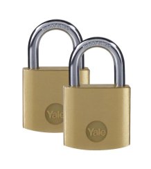 Zámek Yale Y110B/40/122/2, Standard Security, visací, 40 mm, sjednocené 2 zámky se 3 klíči