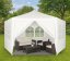 Záhradný pavilón 2x2 m s oknami biely (akce)