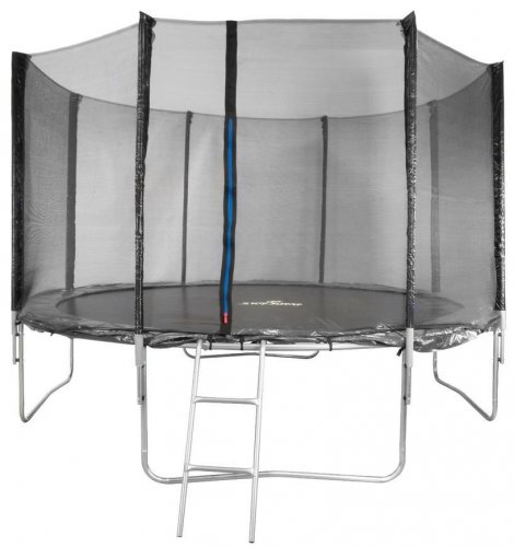 Net Skipjump GS12, kültéri, trambulinokhoz, PE, fekete, 366 cm