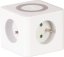 Gniazdo Strend Pro, kostka przedłużająca, USB A+C, ładowanie bezprzewodowe, 1,4 m