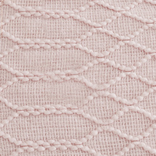 TEMPO-KONDELA SULIA TIP 1, pătură tricotată cu franjuri, roz deschis, 120x150 cm