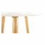 Příruční stolek, bílá/přírodní, PAMINO