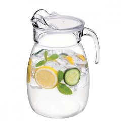 Džbán sklo 2,5 l NIAGARA hrubé sklo + víko KLC (akce)