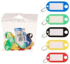 Ovalni obesek za ključe, pakiranje 20 kom, GEKO