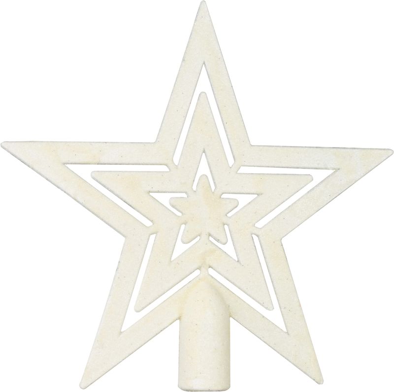 MagicHome Weihnachtskugeln, Set, 50 Stück, 4-5 cm, weiß, Stern, Girlande, Kegel, für den Weihnachtsbaum