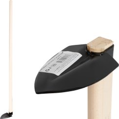 Hoe Strend Pro, Fe, hegyes, kicsi, 260 g, fa nyél 120 cm