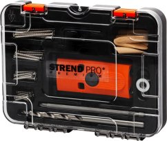 Strend Pro-Set, zum Bohren von Löchern für Schrägbolzenverbindungen, für Tischler, 55-tlg.