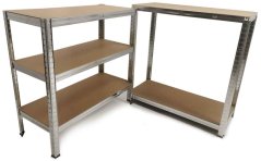 Raft metalic cu 5 rafturi din MDF 1800 x 900 x 400 mm, capacitate raft 175 kg, MAR-POL