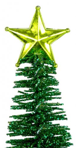 Stromček MagicHome Vianoce, trblietavý s hviezdičkou, 30 cm