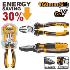 Kliešte štipacie bočné s dlhou pákou CrV 160mm INGCO Industrial KLC