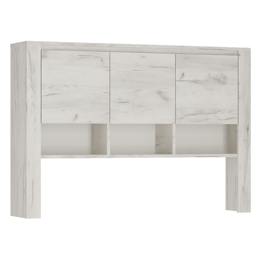 Polica k písaciemu stolu typ 60, biela craft, ANGEL