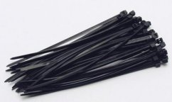 Sznurek 300x4,8mm, 50 szt. czarny KLC (akce)