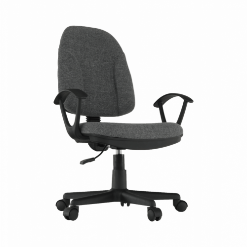 Kancelářská židle, šedá látka, DEVRI