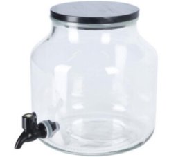 Posoda za vodo s pipo 5,2L steklo KLC