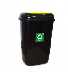 Coș de gunoi separat UH 45 l QUATRO verde - sticlă