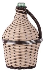 Korbflasche Strend Pro Cada Wilo, 05-Liter-Glasflasche für Wein und Schnaps, geflochtene Korbflasche, MIX-Farben