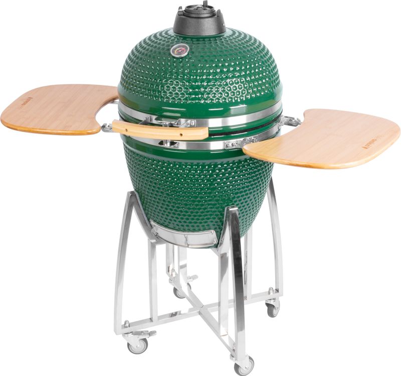 Grill Strend Pro Kamado Egg 21";, Durchmesser 46,7 cm, Grillhöhe 91 cm, grün, 130x73x122 cm