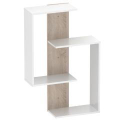 Fali polc, fehér/sonoma tölgy, VALPA