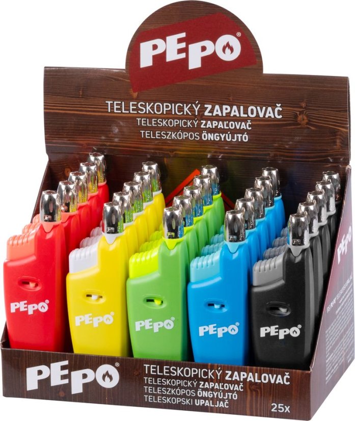 Upaljač PE-PO®, teleskopski, plinski, sellbox