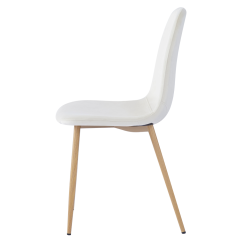 Stuhl, beige Dulux Velvet Stoff/Buche, LEGA NEU - SALE