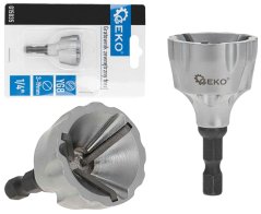 Vágógép 3-19 mm átmérőjű csavarok és csövek élének vágásához, 6 élű szárral, GEKO