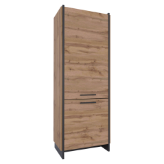 Polica, Wotan hrast/crna, AMONI 2D