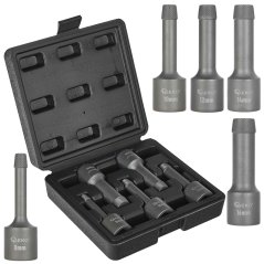 Sada 1/2" vyťahovačov zalomených skrutiek a čapov 8-16 mm, 5-dielna, GEKO