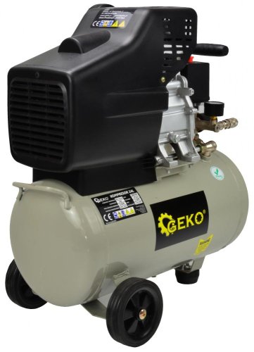 Compresor de ulei cu 1 piston 1,8 kW, 210 l/min, rezervor de aer de 24 litri, GEKO