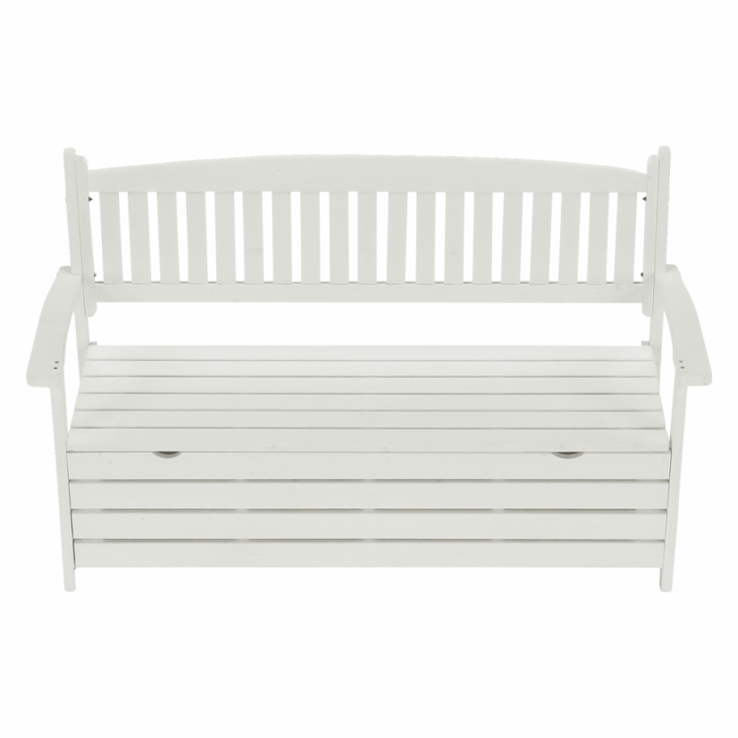 Kerti pad, fehér, 150 cm, AMULA (különleges ajánlat)