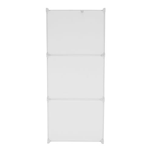 Praktická modulární skříň, bílá/vzor, ZERUS