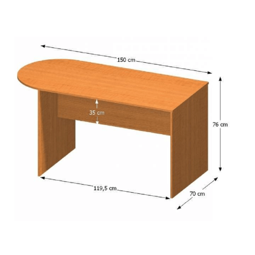 Sejna miza z lokom 150, češnja, TEMPO ASSISTENT NOVO 022