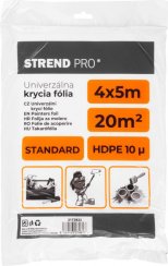 Film de acoperire Strend Pro Standard, vopsire, 4x5 m, 10µ, acoperire