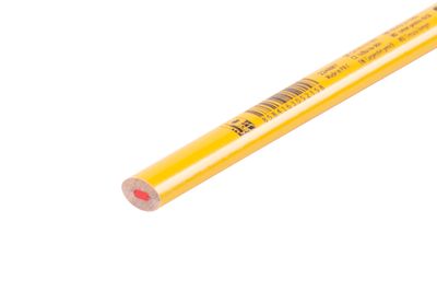 Strend Pro Bleistift, 176 mm, rote Mine, oval, für Glas und Keramik, Verkaufsbox 72 Stück.