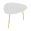 Příruční stolek, bílá/dřevo natural, TAVAS