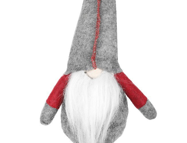 Sitzender grauer Elf