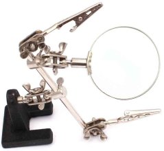 Halter mit Lupe 62 mm, DRITTE HAND, XL-TOOLS